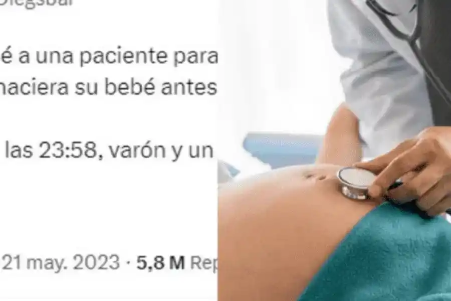 Obstetra recomendó adelantar un parto por un desopilante motivo: "De nada"