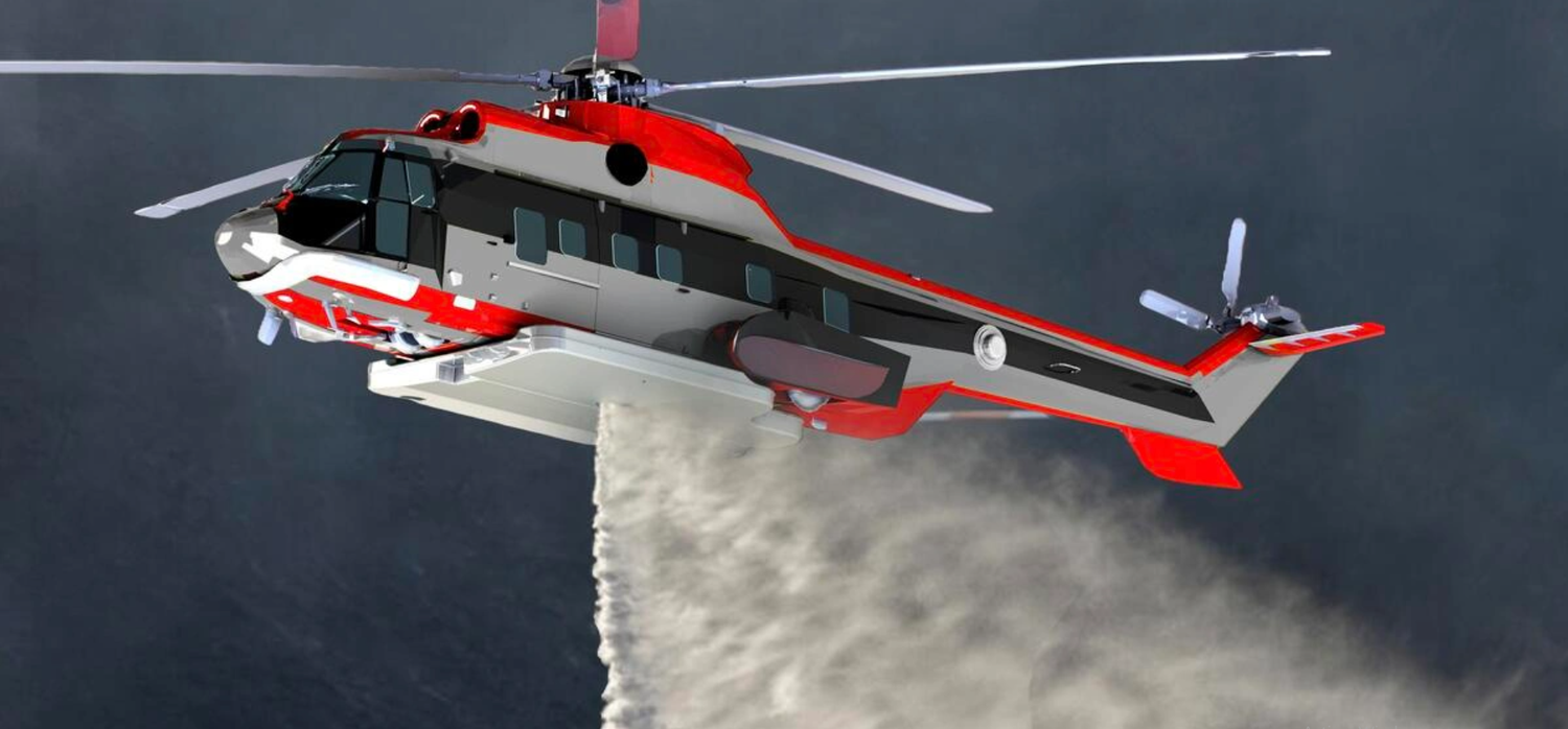 United Rotorcraft and DART Aerospace unveil firefighting kits for the Airbus Super Puma