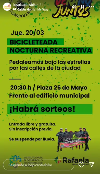 Tercera bicicleteada nocturna