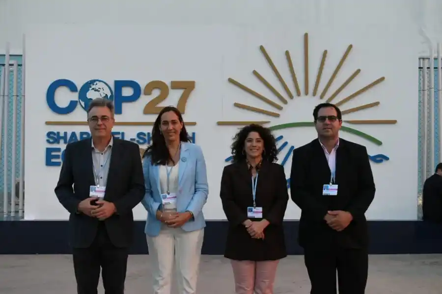 Castellano con la Ministra la ministra de Medio Ambiente, Erika Gonnet.