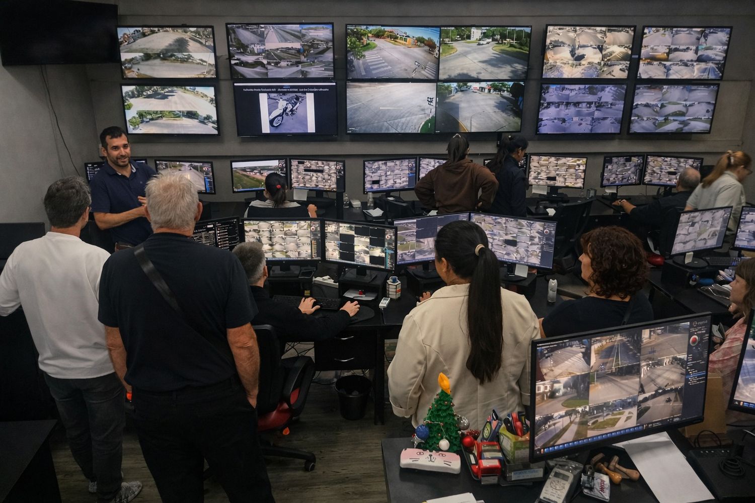 Vecinos visitaron el Centro de Monitoreo Urbano