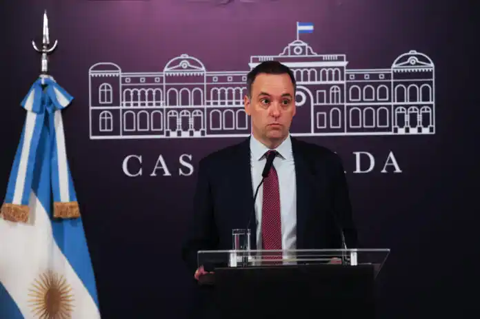 El vocero presidencial, Manuel Adorni.