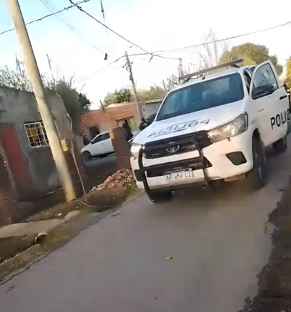 El despliegue policial en la zona de Hermano Indio.