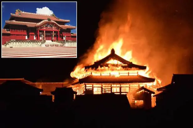 El fuego consume el Castillo Shuri, declarado Patrimonio de la Humanidad