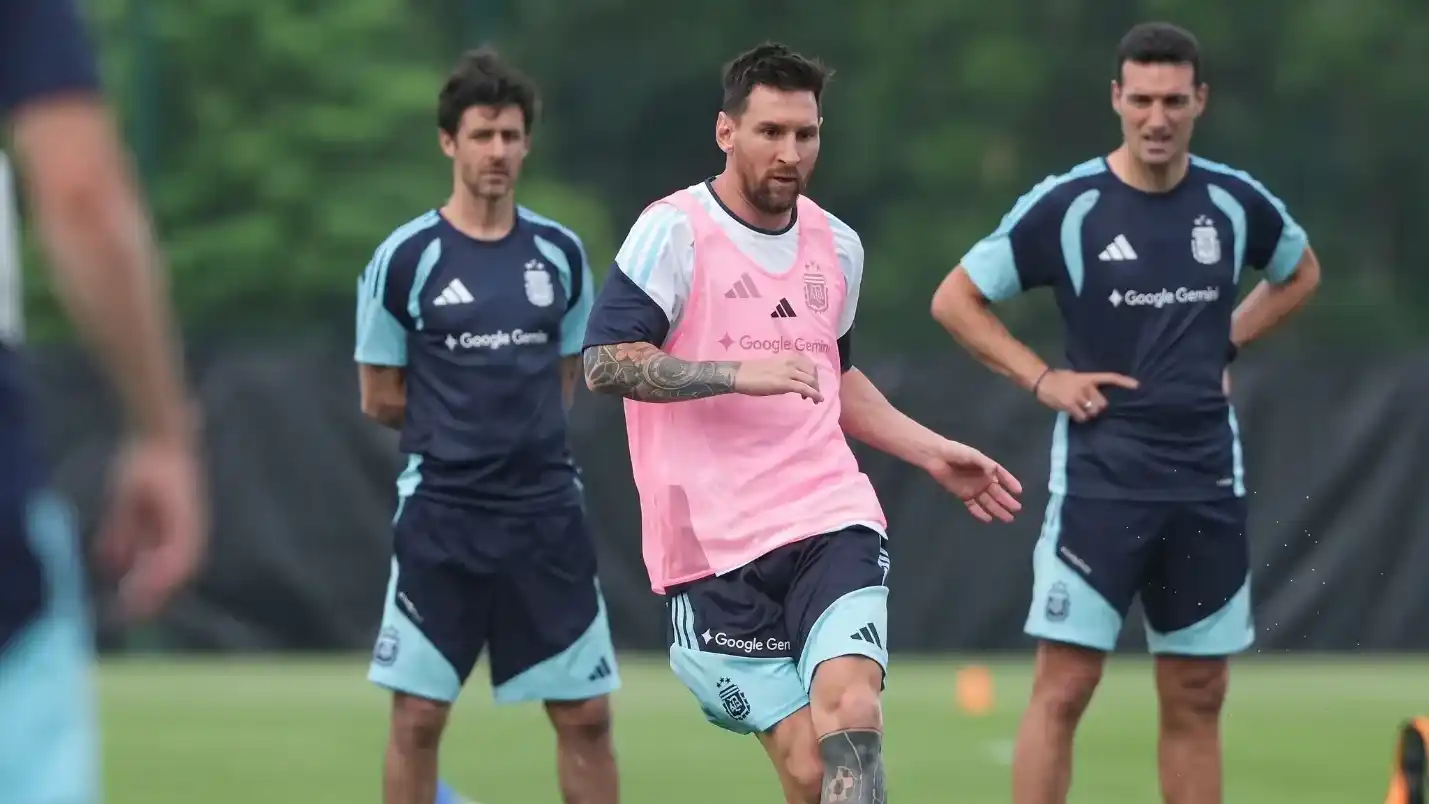 Lionel Messi estará desde el inicio ante Islandia.
Foto: Agencia NA (Prensa AFA)