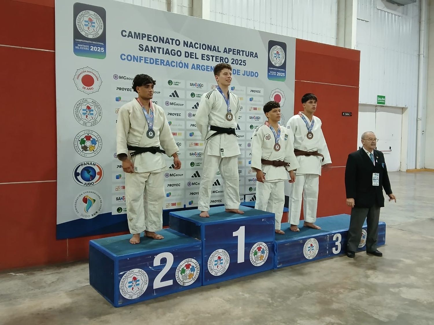 Tobías Vidal se subió al podio en el Nacional Apertura de Judo