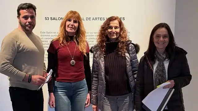 El jurado que trabajó en la instancia del juzgamiento del 53 Salón Nacional de Artes Visuales.