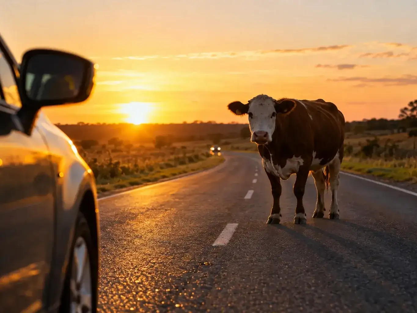 La presencia de animales sueltos en rutas y caminos rurales representa un riesgo para los automovilistas, especialmente durante las horas de menor visibilidad.