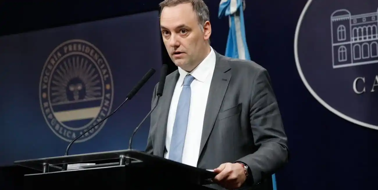 Manuel Adorni, Jefe de Gabinete y vocero presidencial. Foto: Archivo.