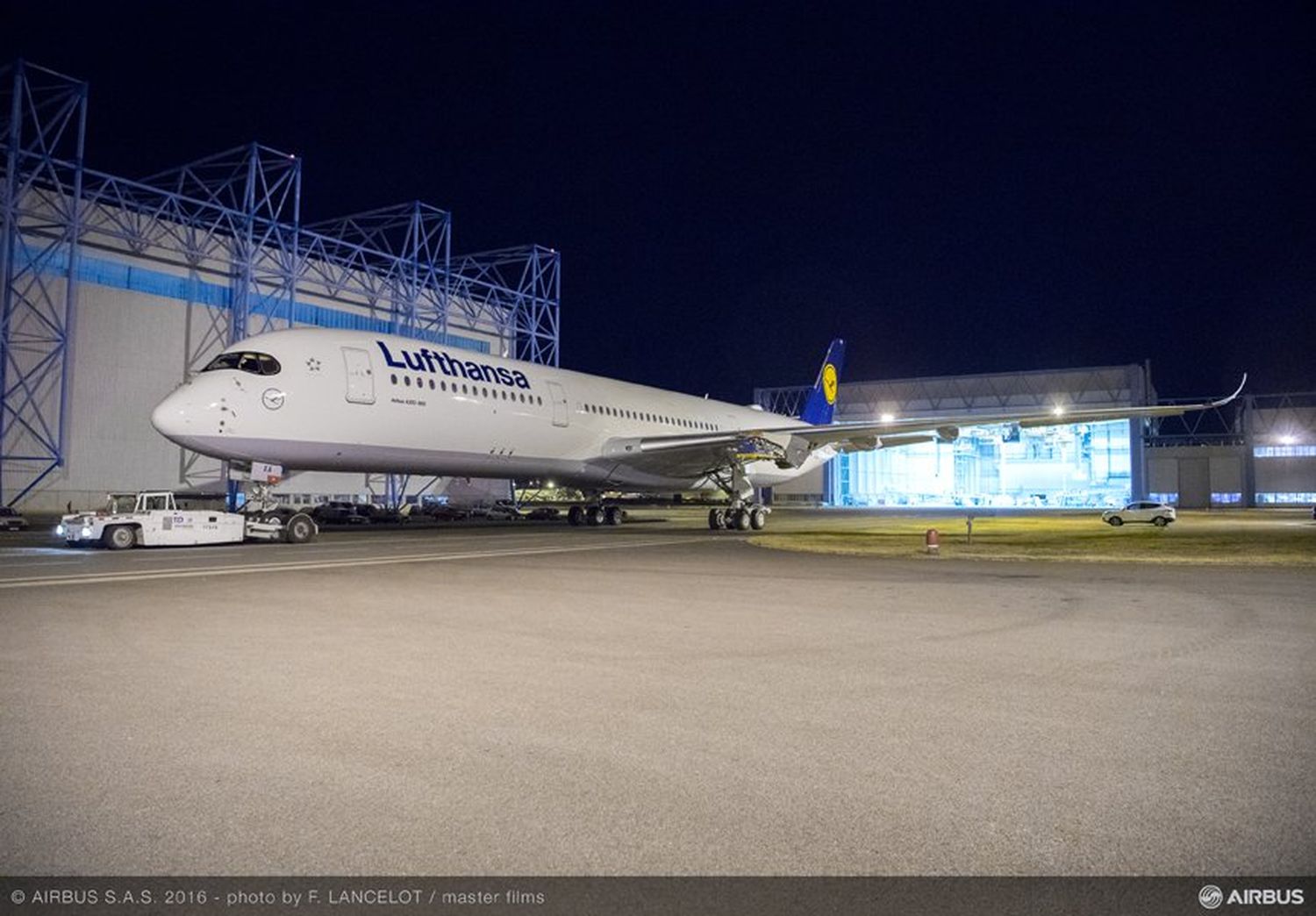 Se presentó el primer A350 XWB con el esquema de Lufthansa