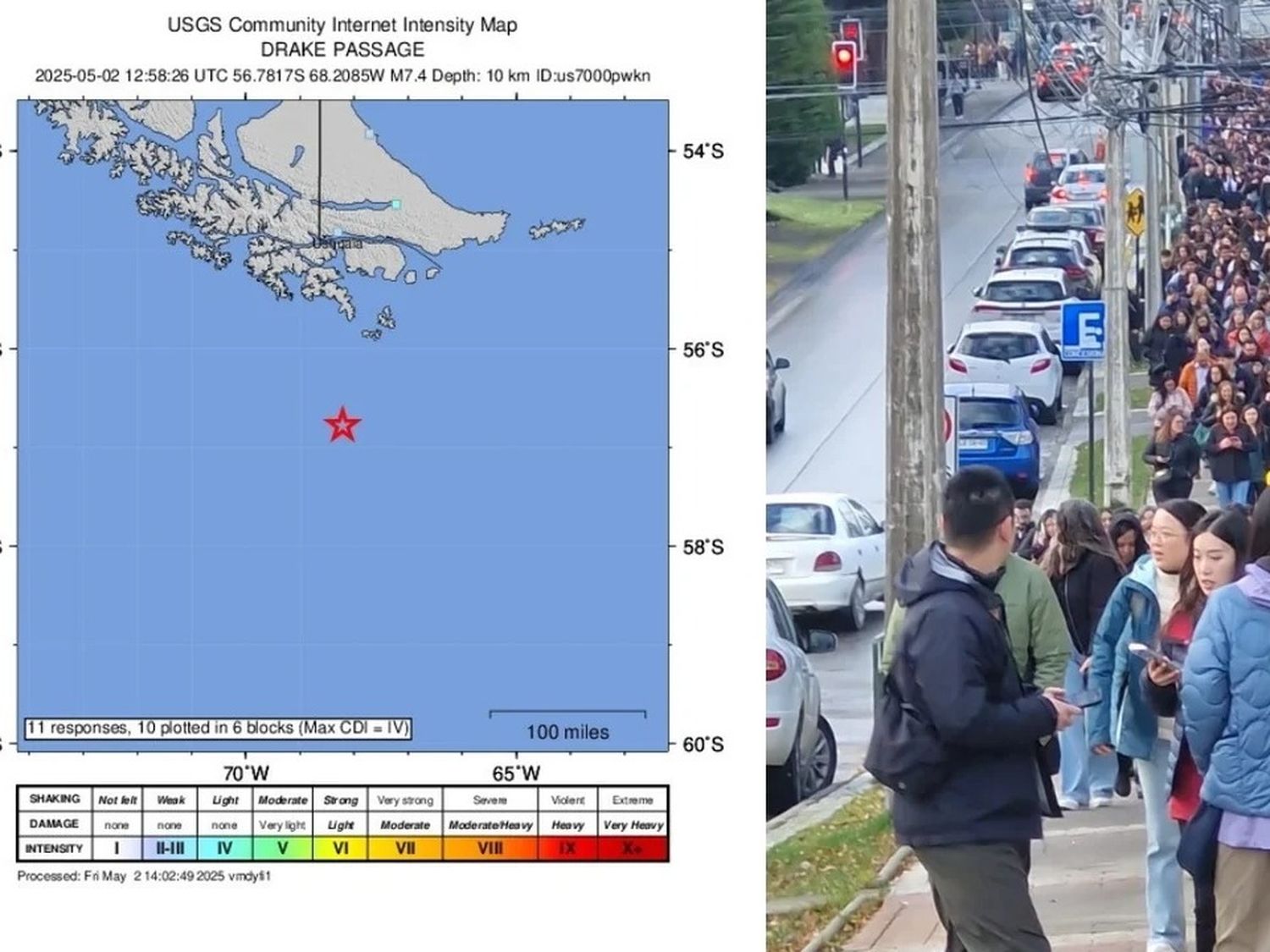 Chile dispuso una evacuación preventiva por riesgo de tsunami