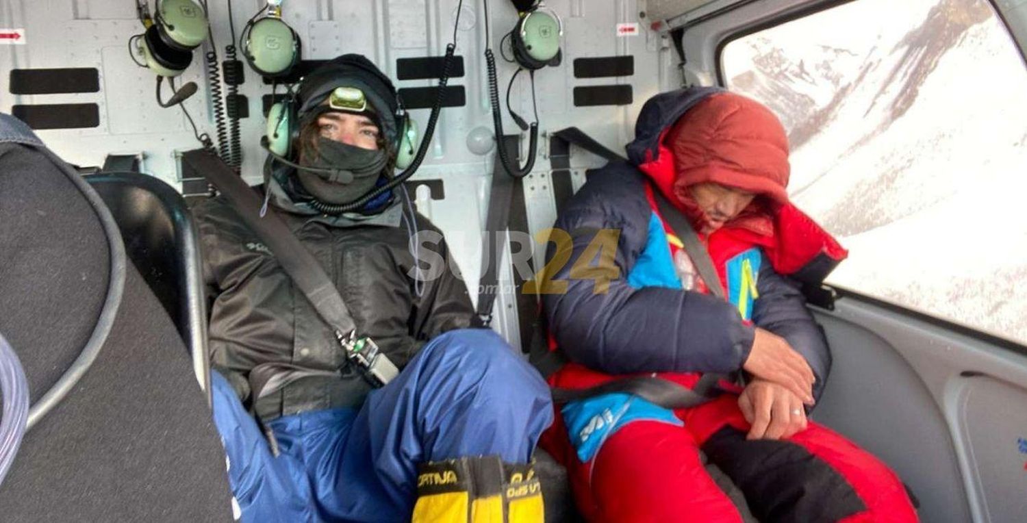 Rescatan a 6700 metros de altura a un andinista que se descompensó en el Aconcagua