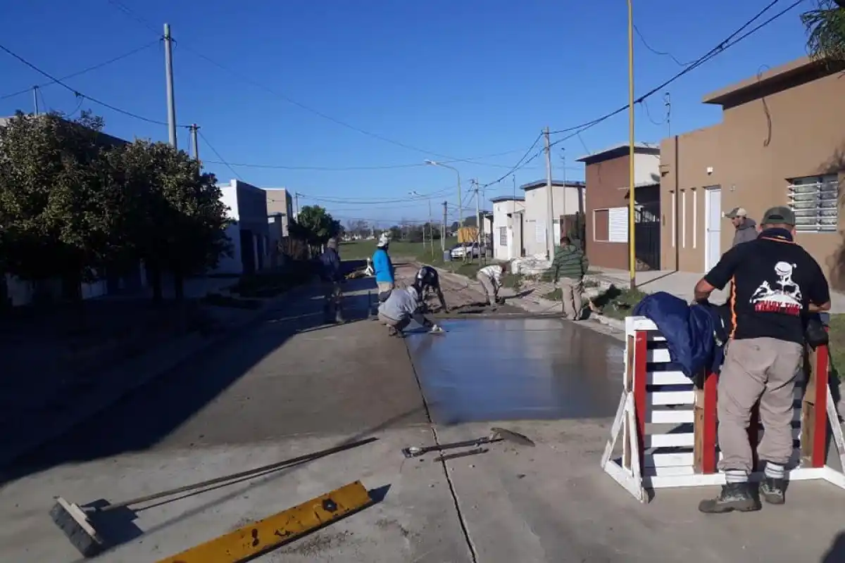 Las 11 obras de pavimentación y cordón cuneta que realiza el Municipio