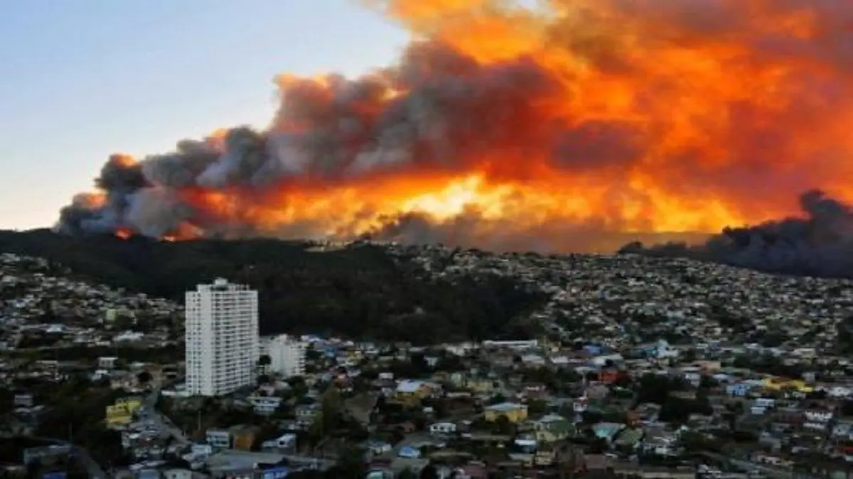 AUMENTAN A 46 LOS FALLECIDOS a causa de los incendios que devastan el centro de Chile