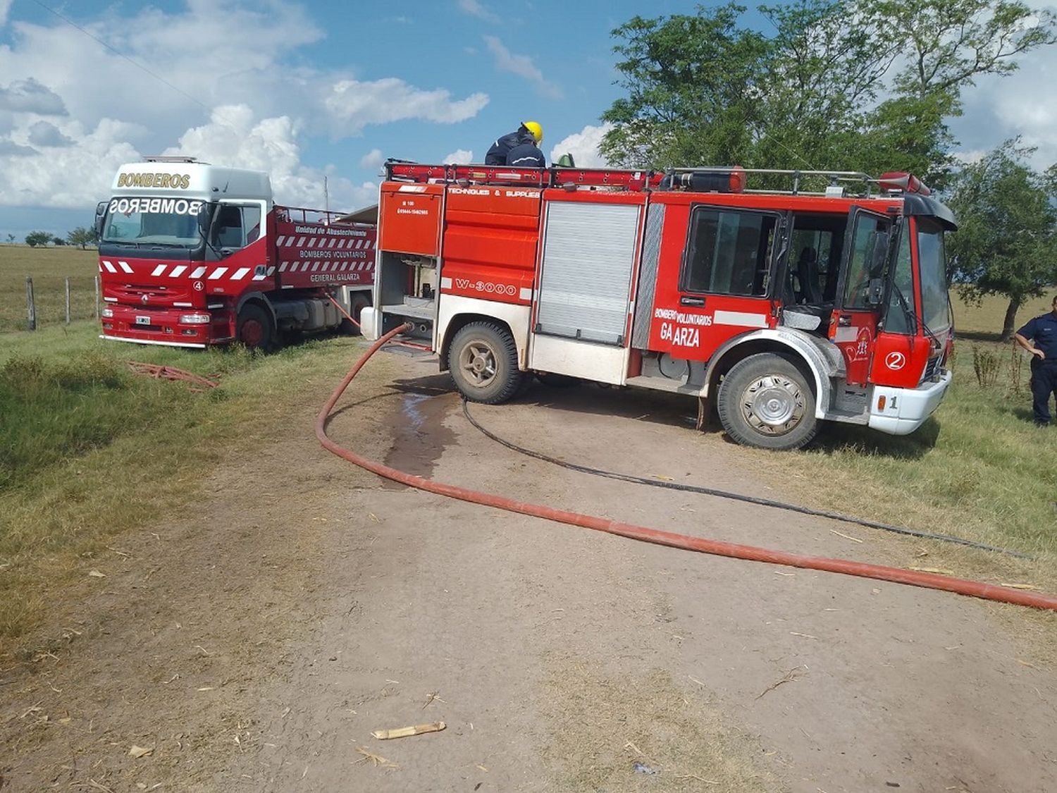 Bomberos de Galarza: Campaña solidaria para recaudar fondos