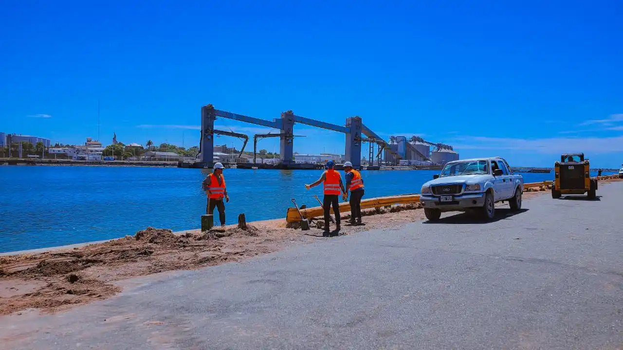 Trabajos en Puerto Quequén