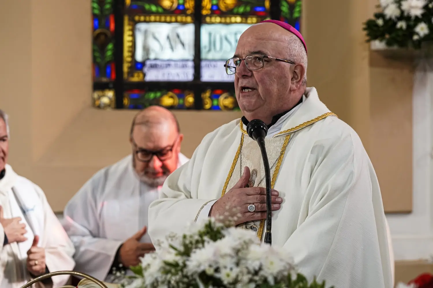 Ernesto Giobando. La parroquia Santa Teresita se prepara para recibir al obispo