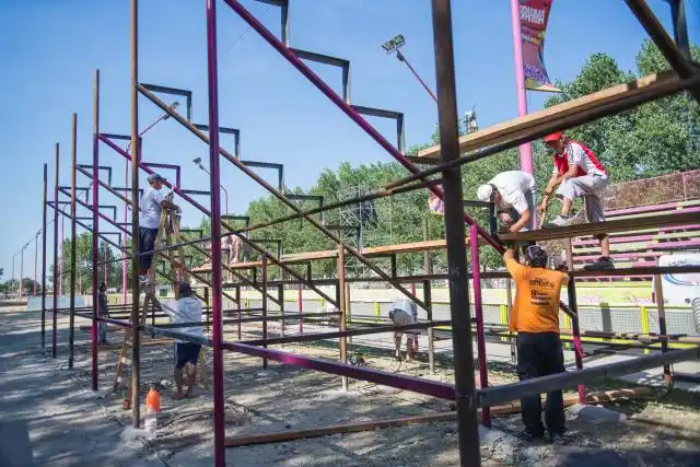 Nueva tribuna en el corsódromo