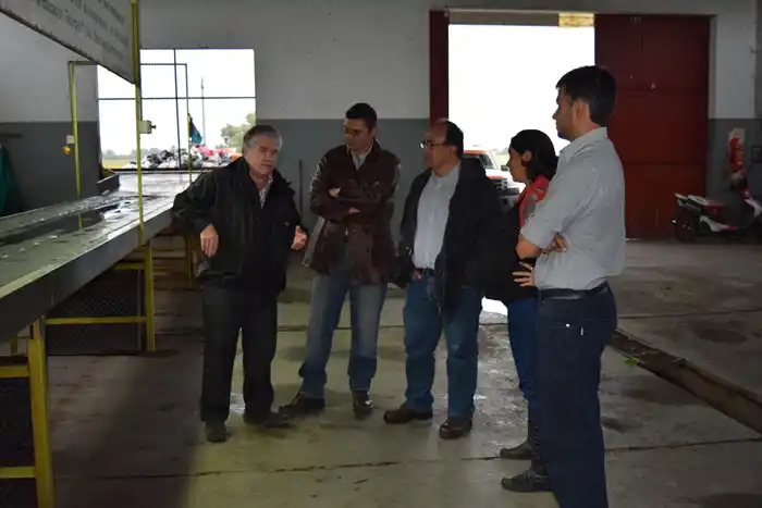 El Intendente Salomón recorrió en la planta de reciclado de Saladillo