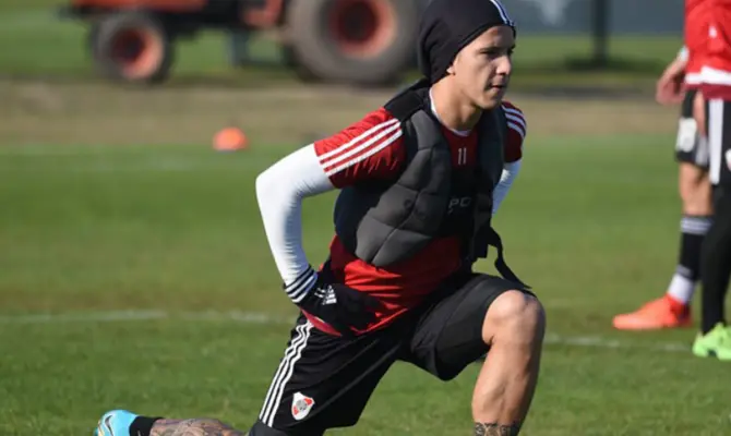 Driussi volvió a hacer trabajos con pelota y sería titular frente a Rácing