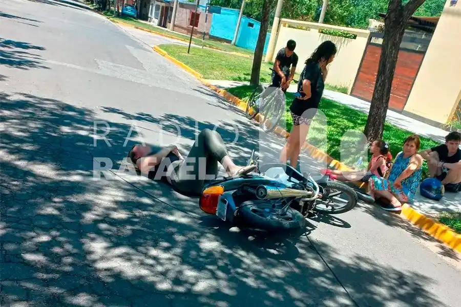La mujer sufrió lesiones