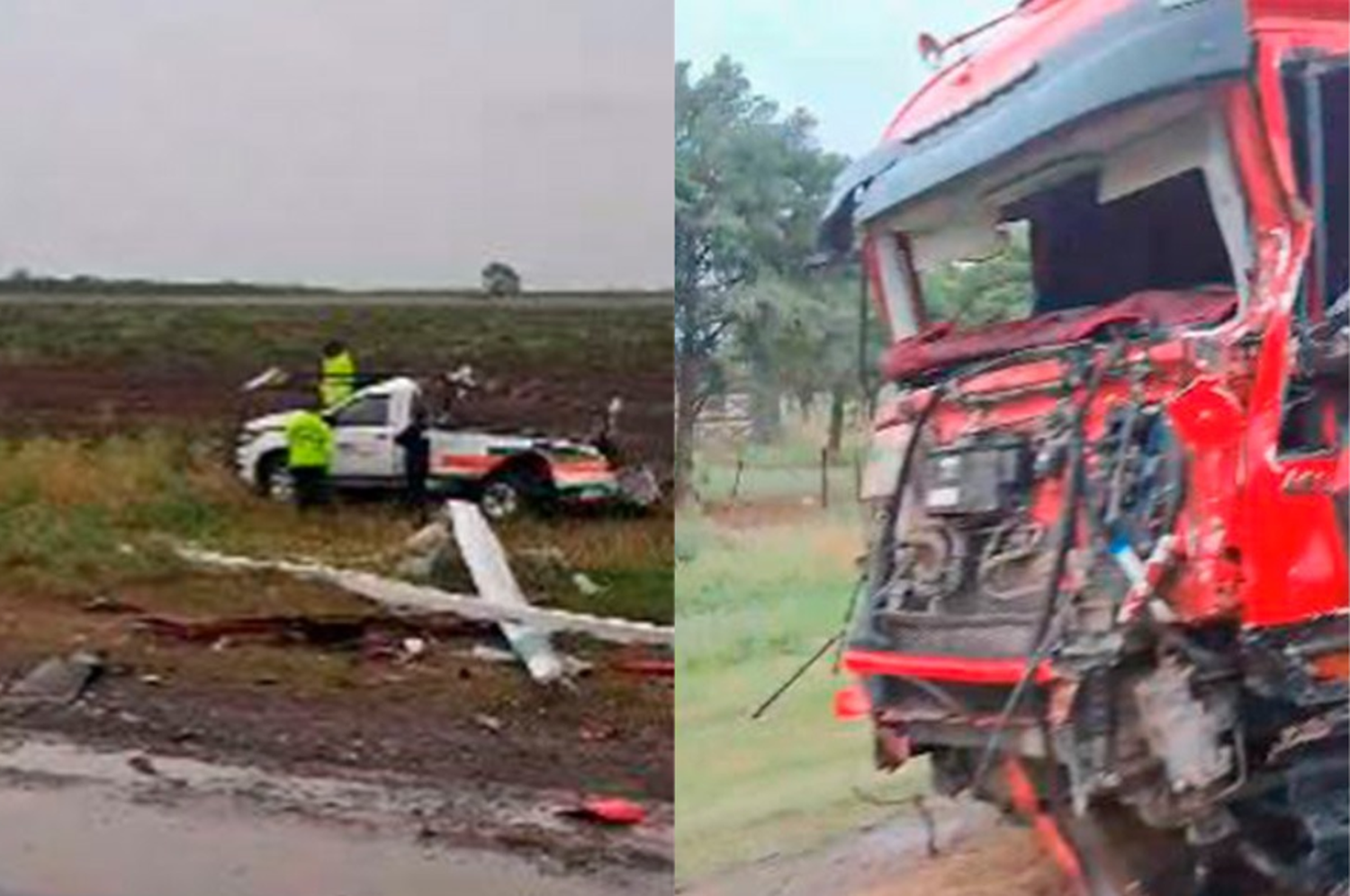 La ruta permaneció cerrada durante las tareas de rescate.