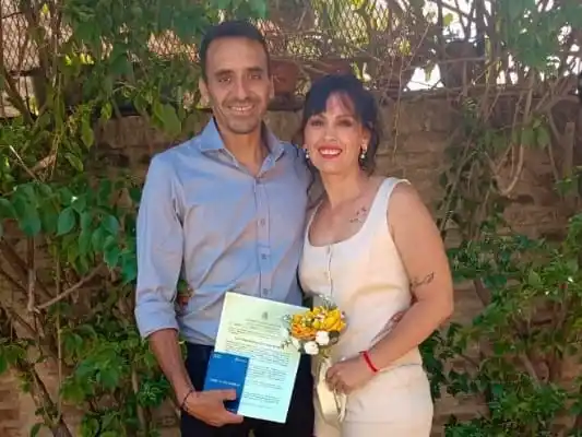 Después de 20 años de amor, Néstor y Luján dieron el sí