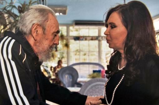 Cristina almorzó con Fidel Castro en Cuba: "Muy rica la comida"