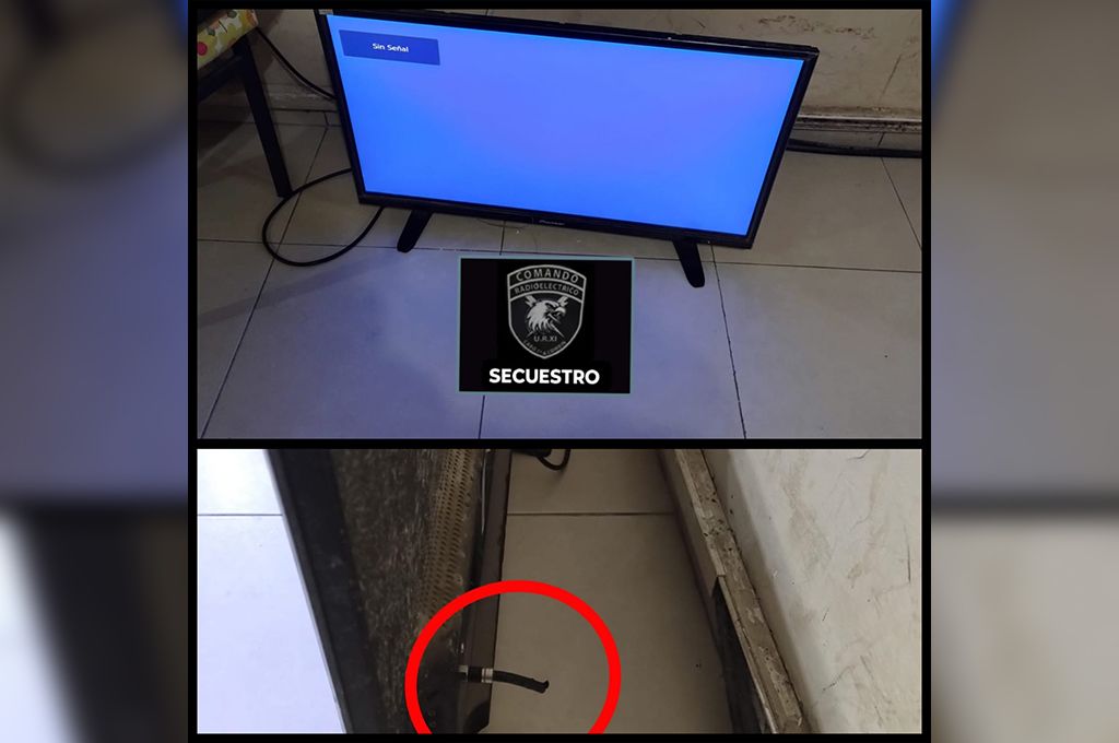 ¿Sacó a pasear un televisor? Aprehendieron a un hombre en actitud sospechosa