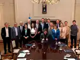 El gabinete se reunió ayer en la Casa Rosada.