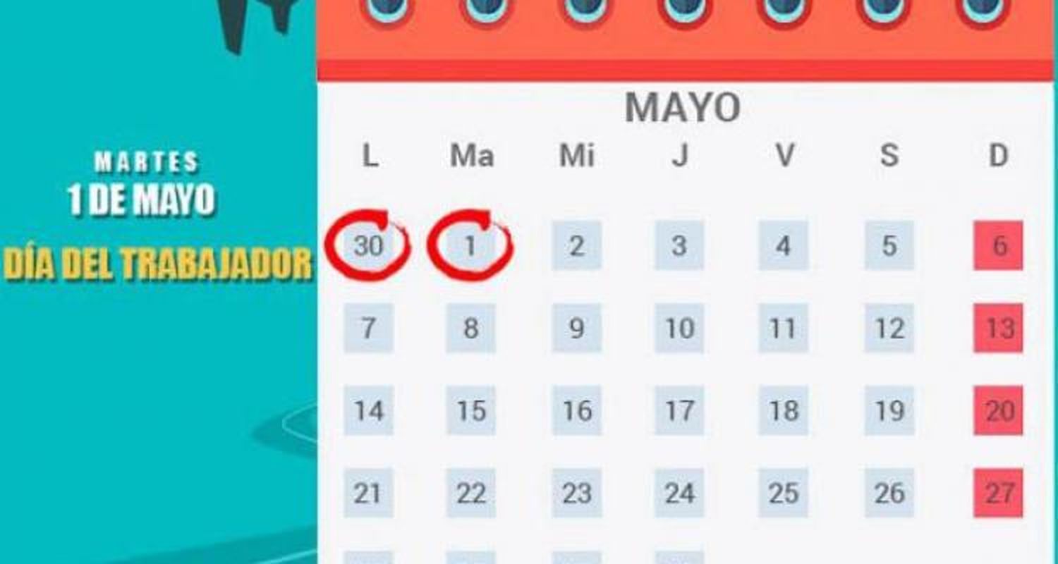 Cómo es el feriado puente del primero de mayo