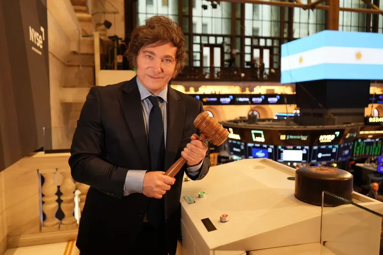 Tras el discurso de Milei en EE. UU., las acciones argentinas que cotizan en Wall Street cayeron hasta 3,6%