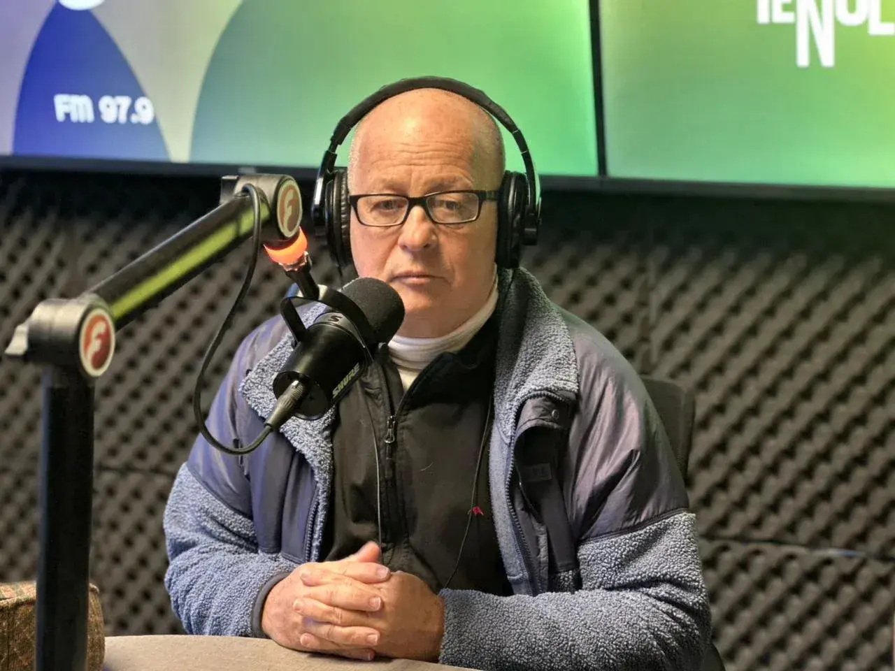 Guillermo Marchetti, jefe del servicio de Hemodinamia del Hospital Municipal Dr. Emilio Ferreyra, durante la entrevista en Ecos Radio.