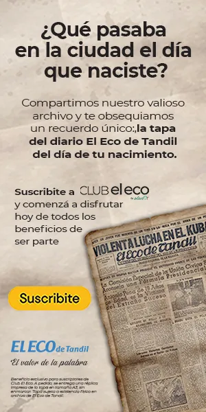 Si sos suscriptor de El Eco te regalamos la tapa del diario de tu día de nacimiento