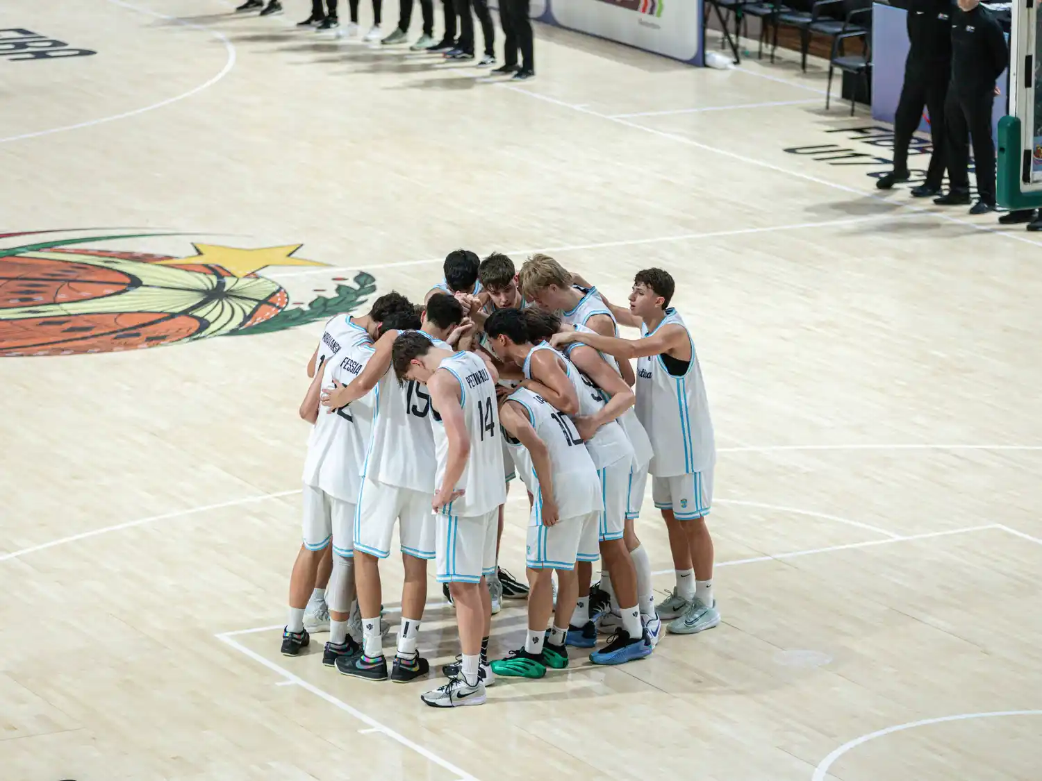 La U 17 argentina, subcampeones sudamericanos con el sunchalesnse Mateo Fessia.Foto:CAH