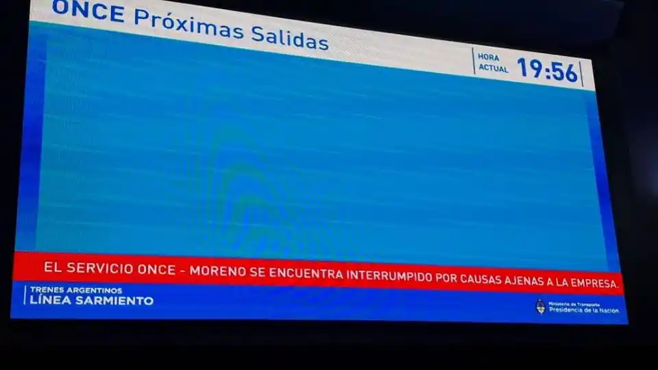 Dos amenazas de bomba en el tren Sarmiento interrumpieron totalmente el servicio