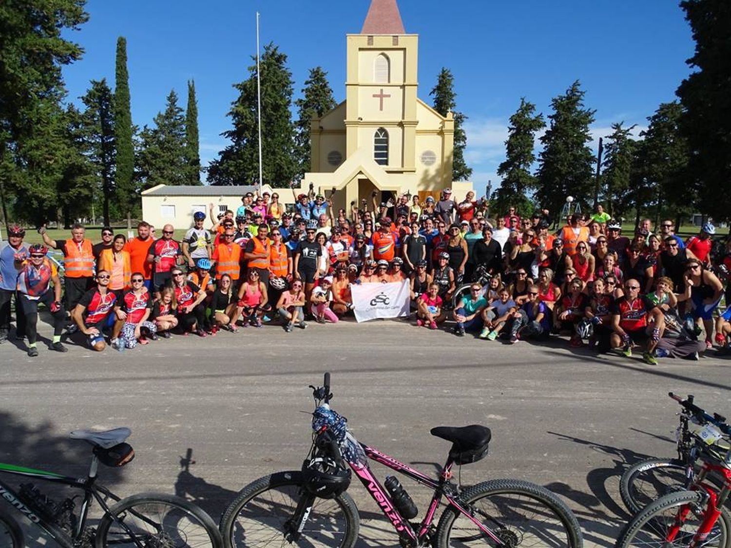 Se realizó la travesía “Pedaleamos por la fe”