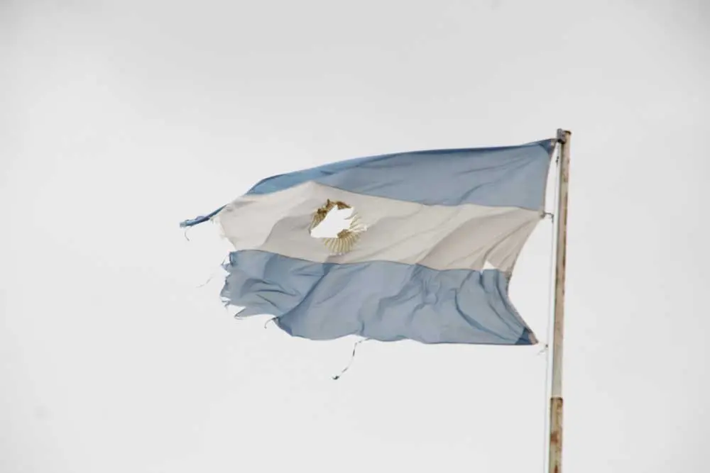 Un desastre la bandera en avenida 59