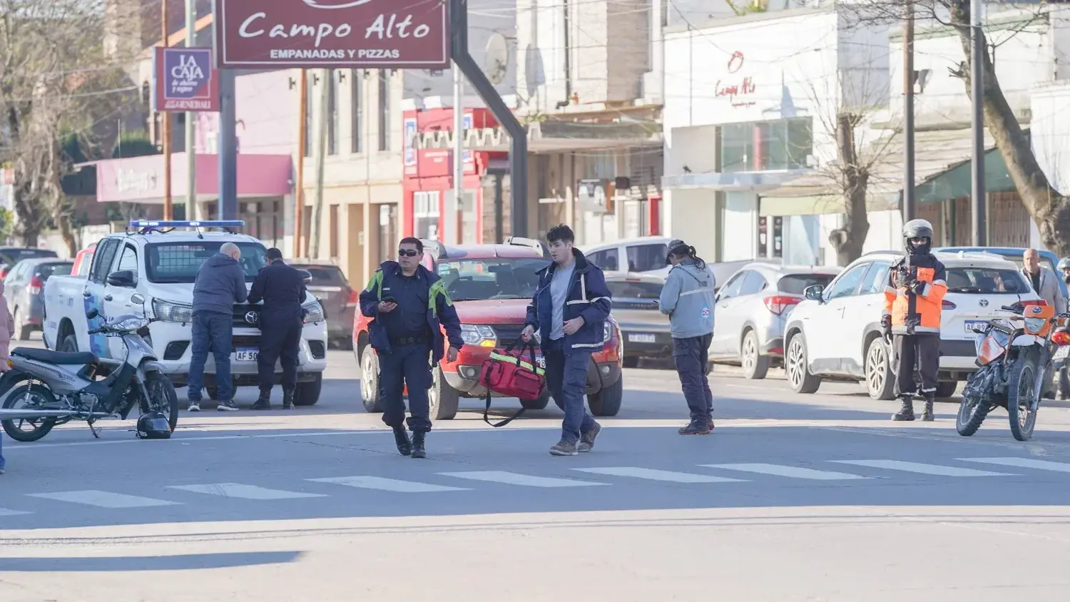 Tránsito interrumpido en la Diagonal San Martín por algún momento, en el carril que conduce a la playa