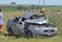 Volcaron en la Ruta 74 y debieron ser hospitalizadas