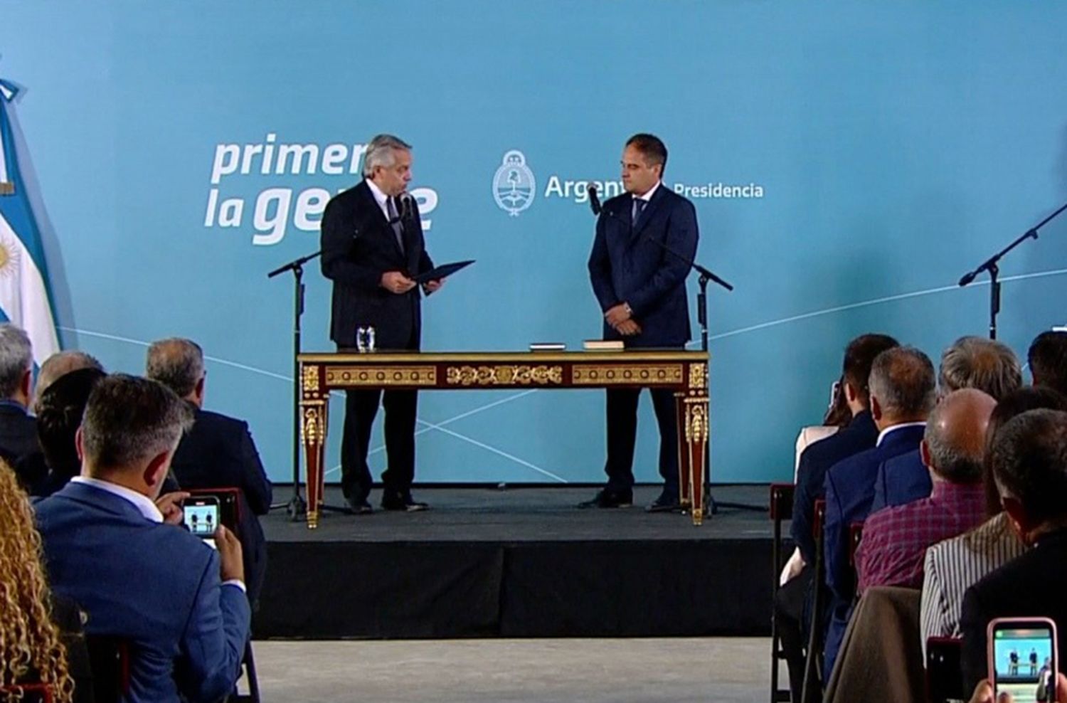 Fernández le tomó juramento a Maggiotti