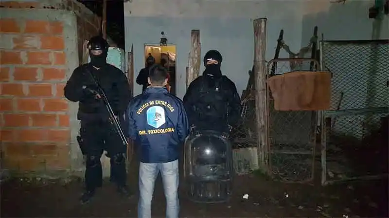 Desarticularon supuesta banda narco con ramificaciones en Gualeguaychú