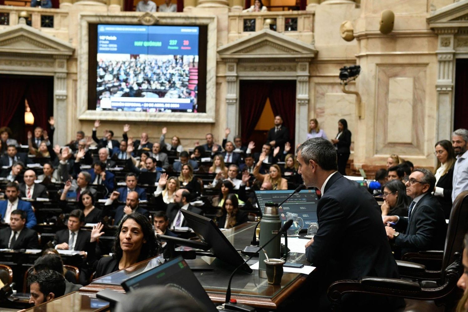 Fuertes cruces en Diputados luego de que una legisladora PRO mocionó un repudio a Espinoza