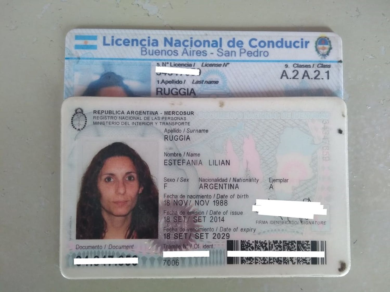 Encontraron documentación de Estefanía
