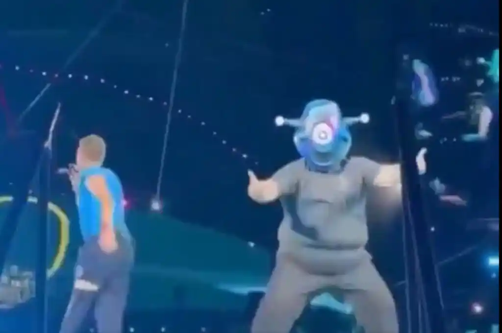 El guardia sorprendió con su show