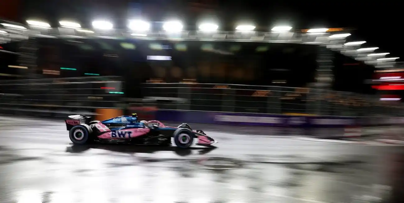 Clasificación extrema en Las Vegas: Norris se quedó con la pole y Colapinto sobresalió bajo la lluvia