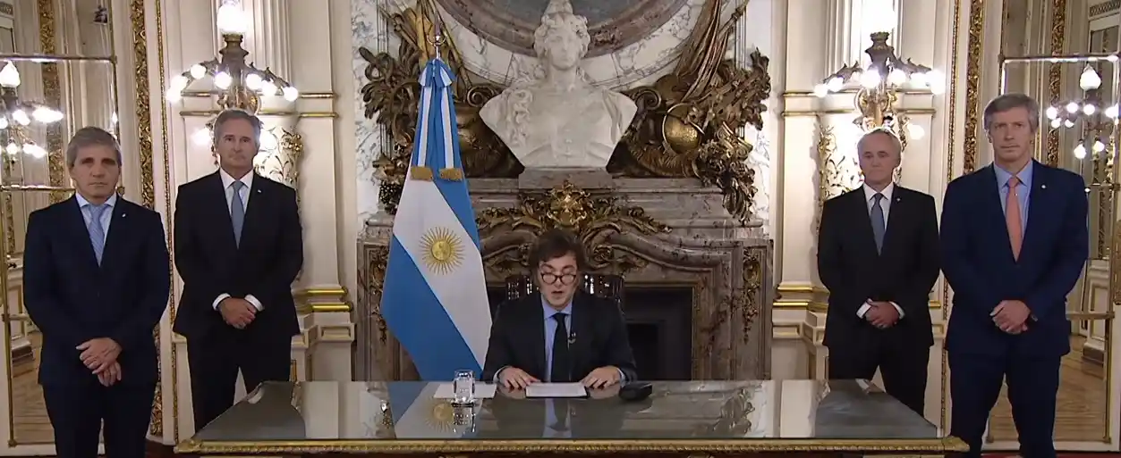 Habla Milei desde la Quinta de Olivos.