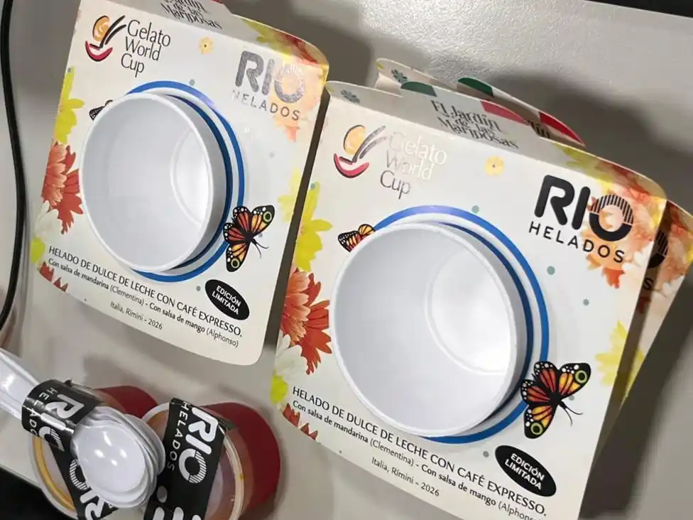 Rio Helados presentó el sabor que crearon para la Gelato World Cup de italia.