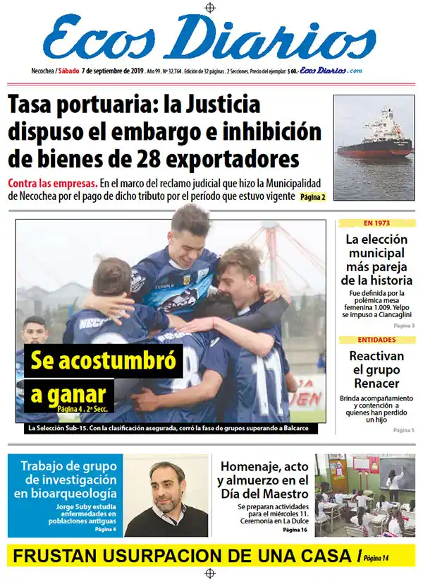 Tapa del 7 de septiembre de 2019