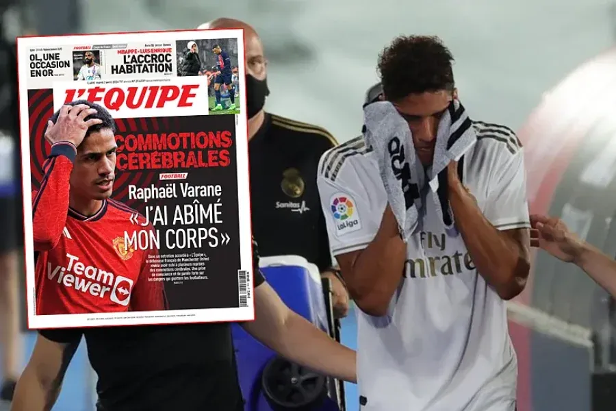 Varane hablò sobre las conmociones cerebrales que sufriò durante su carrera:"Dañè mi cuerpo"